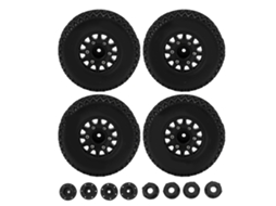 Mali pneus para Caminhão Rc Curto 1/10 para Arrma Senton Traxxas Slash com Hex 12mm 14mm 17mm Preto