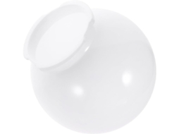 Globo de Luz Acrílico Branco Leitoso para Luminária Externa, Acessório Esférico Sólido. SFUSHOS