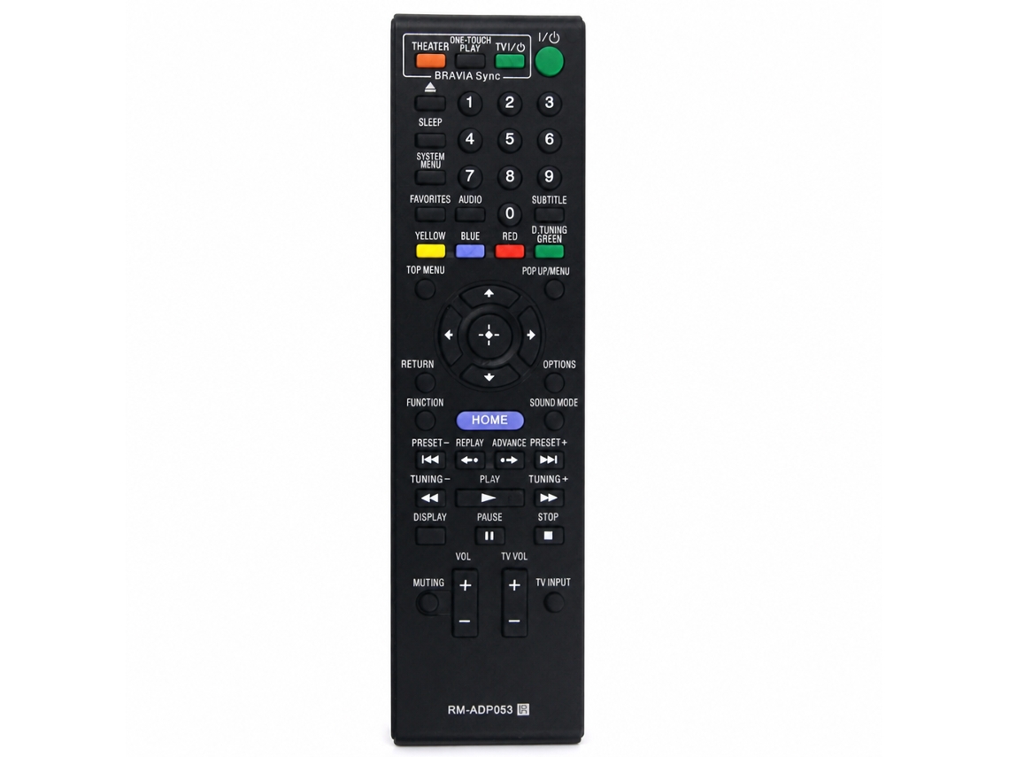 Comando À Distância De Substituição Compatível Com Leitores Blu-ray E Dvd Sony Rm-adp053_zhd