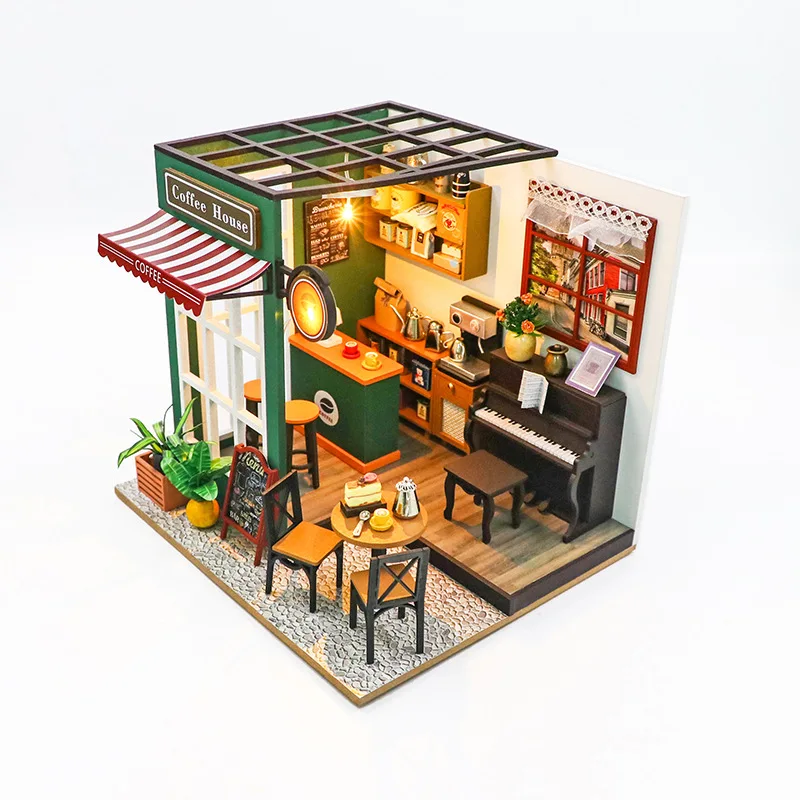 Casa de Bonecas Criativa para Fazer Você Mesmo, Cena de Rua em Miniatura 3d. MDUG