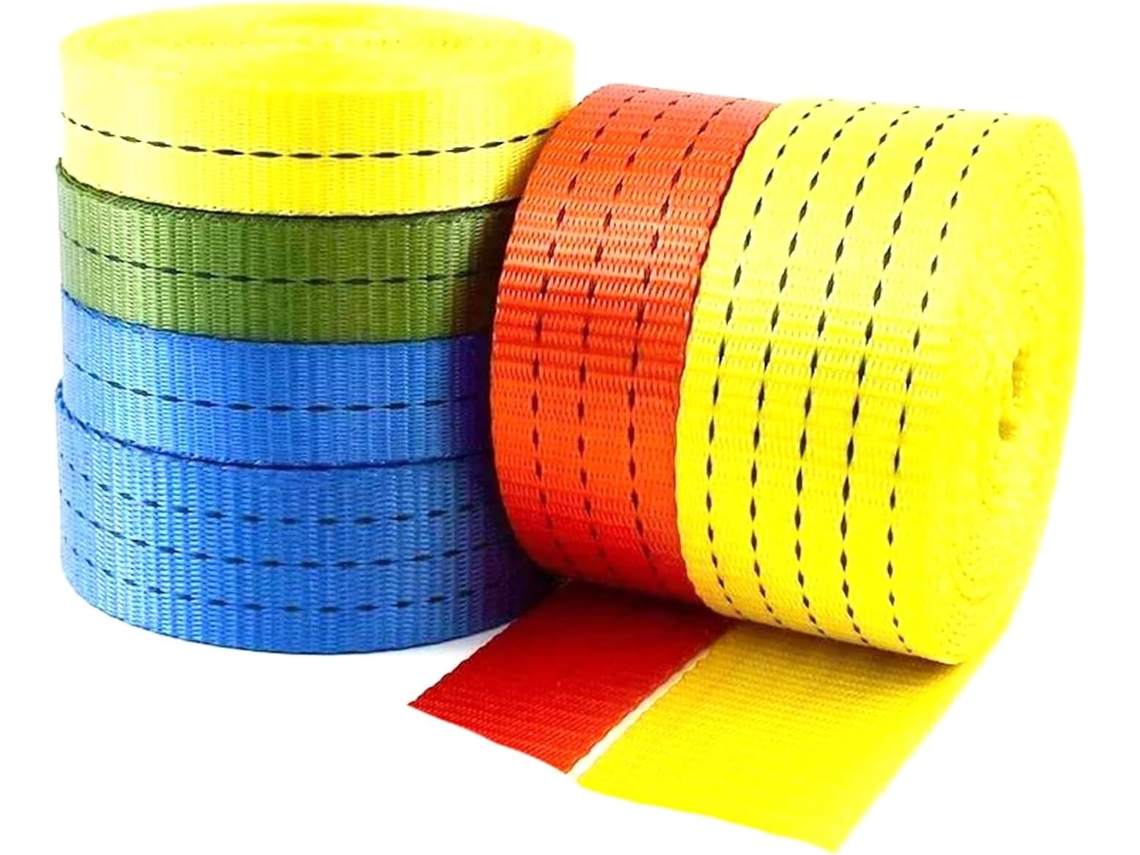 Fita De Nylon Alta Resistência 5m, 25 38 50mm, 1, 2-1, 8mm De Espessura, Para Fixação De Cargas E Cintas Bagagem, Azul