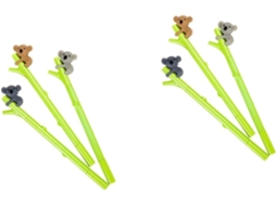 Magiclulu Conjunto De 6 Canetas Kawaii Koala, Gel Fofas Com Desenhos