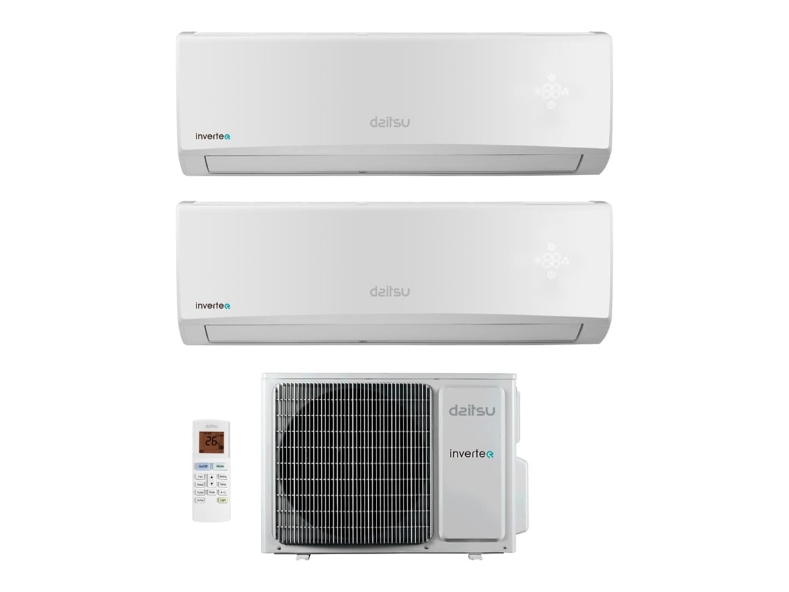 Ar Condicionado DAITSU Liberty DSM-912KDB-2 (Outlet Grade A - 18 + 24 m ² - 9000 + 12000 BTU - Branco)