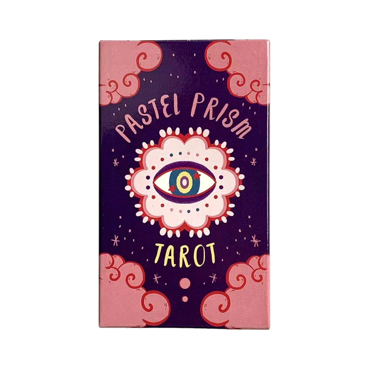 O Baralho De Tarô Pastel Prism (78 Cartas) Apresenta Tons Suaves De Rosa E Azul Celeste Como Esquema De Cores Principal.