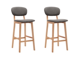 Bar Chair, Bar Chairs Vidaxl Cinzeto Tecido (n/a)