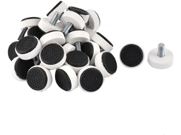 Base De Plástico Para Móveis 8mm X 15mm, 30 Unidades
