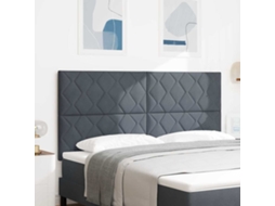 Vidaxl Cabeceira Cinza Escuro 180 Cm Veludo