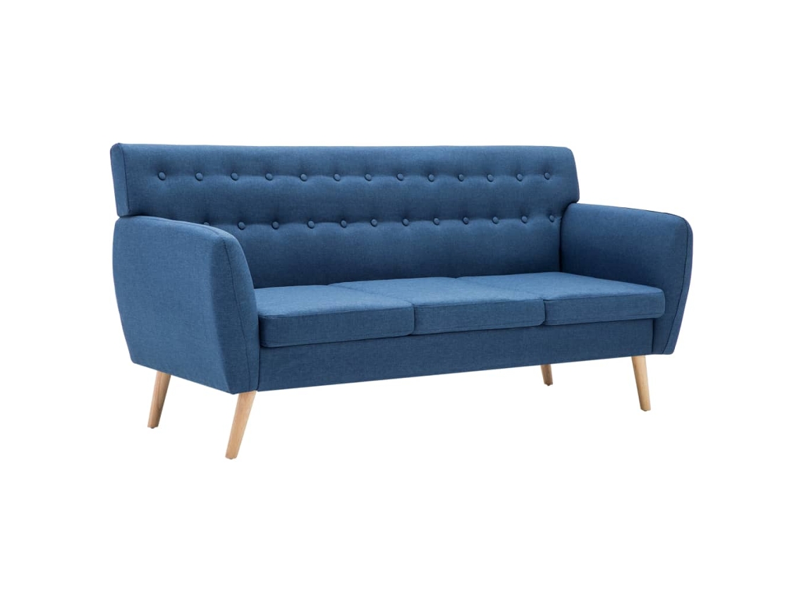 Sofa VIDAXL Azul Tecido
