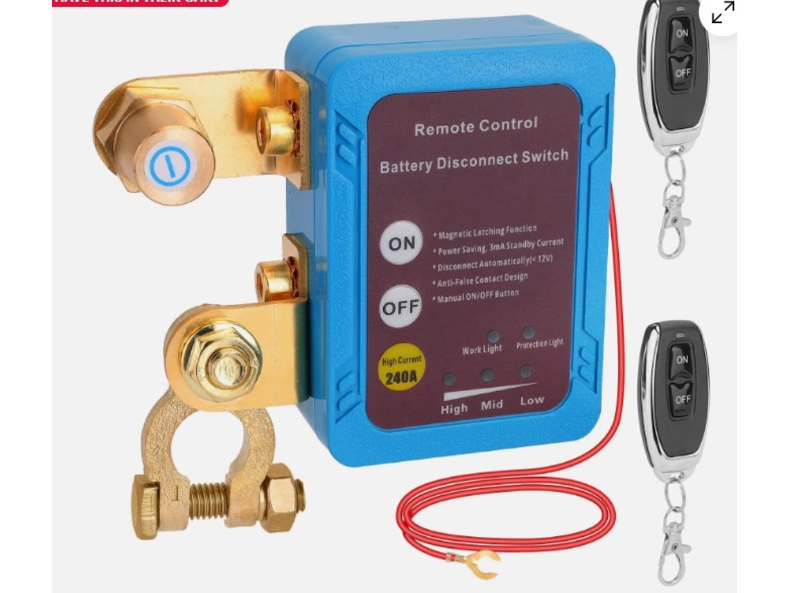 Interruptor De Desconexão Da Bateria 12v 240a Para Automóveis, Rv E Atv