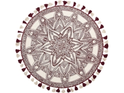 Tapete Oltu (Vermelho - Algodão - 120x120x3 cm)