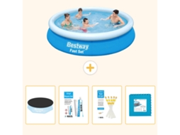 Bestway Piscina Bestway Fast Set Redonda - 244x61 Cm - 5-peças S22620
