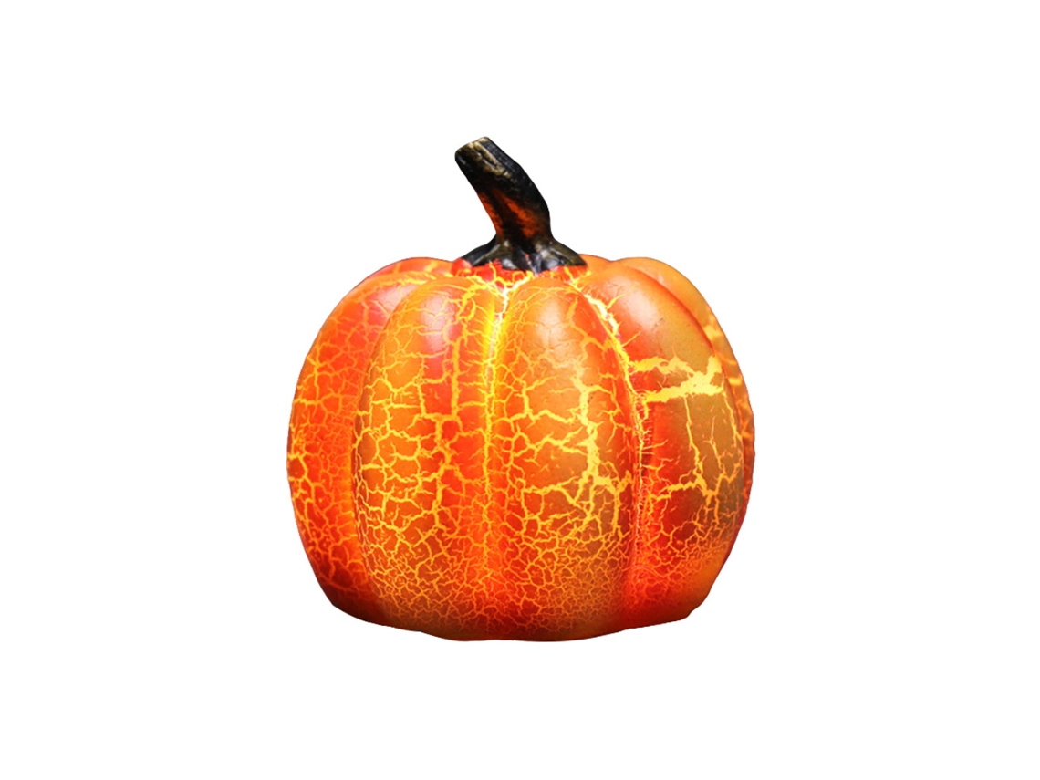 Lâmpada Abóbora Led Halloween Resina Modelos Decorativa Festiva S/MARCA
