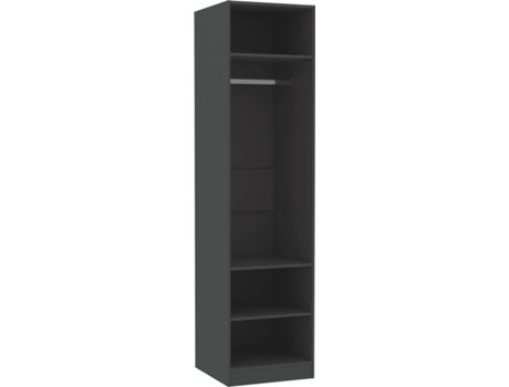 Roupeiro VIDAXL (Cinzento - Alumínio - 50x50x200 cm)
