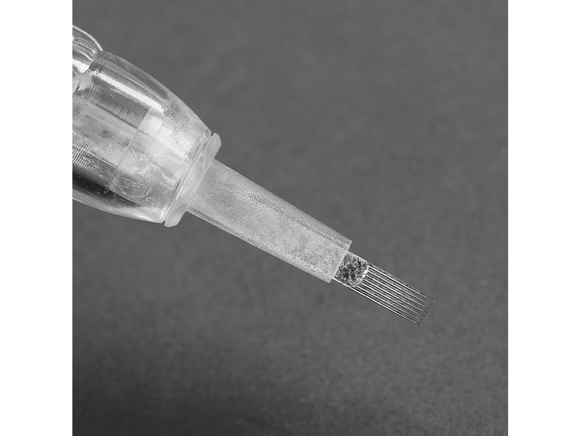 Agujas De Tatuagem De Sobrancelha (conjunto De 5 Peças, Compatível Com Canetas Rotativas Elétricas De Microblading) Eoocoo