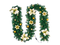 Laxiscreed Coroa De Natal Com Decorações E Luzes Para Festas, Funciona Com Pilhas Aa