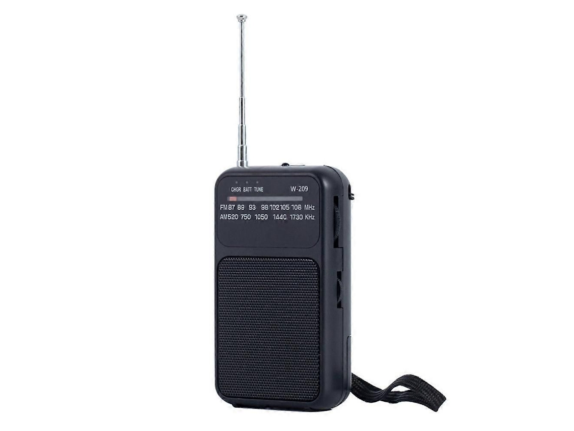 Rádio Portátil de Bolso Am/fm Estéreo 2 Bandas com Antena Telescópica e Fone Ouvido 3,5 Mm. GOKOCO