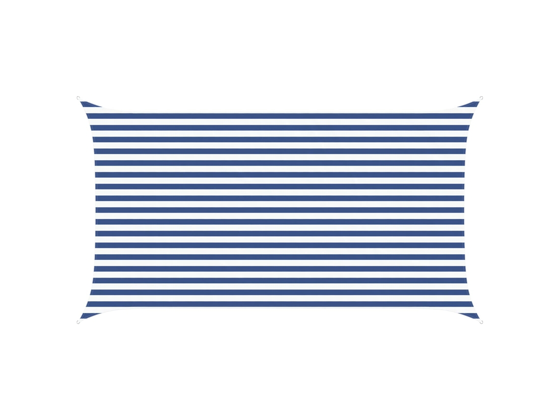 Conjunto 1 Sombra Externa Vidaxl Azul Poliéster (4,5 X 2,5 M)