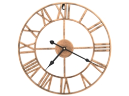 vidaXL Relógio de parede metal 40 cm dourado