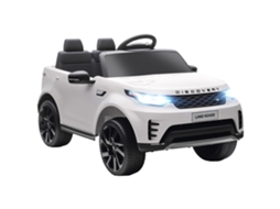 Carro Elétrico Infantil Land Discovery Rover com Controle Remoto 12v 2.4g, 2 Motores 105x68,5x58 cm Branco | S/MARCA