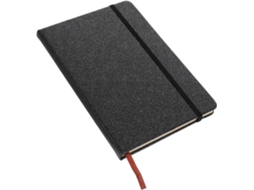 Caderno Heallily Com Lantejoulas E Capa Dura Preta, Elegante Bloco De Notas A5 Impermeável Design