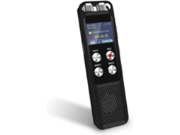 Lurelia Gravador De Voz Portátil 8gb Com Ativação Por Voz, Reprodução Mp3, Proteção Por Palavra-passe Para Reuniões, Aulas, Palestras - Preto