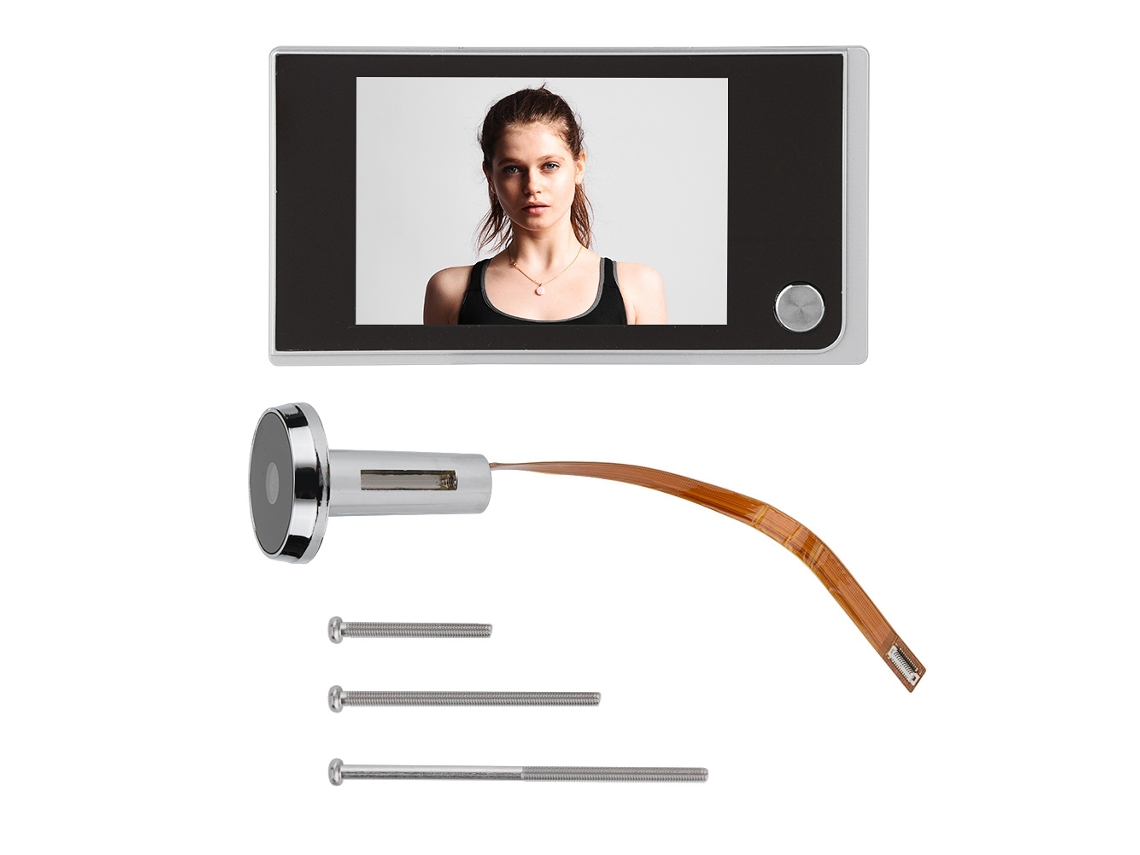 Visor Digital De Porta (ecrã Lcd De 3,5 Polegadas, Ângulo Amplo De 120 Graus)