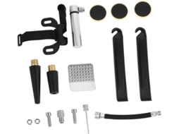 Kit De Reparo Para Bicicletas Com Bomba Portátil De Alumínio, Remendos E Ferramenta Removível Inclu Gokoco