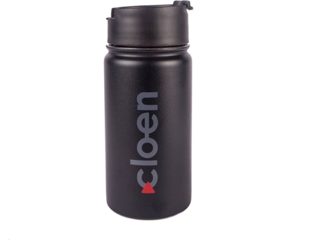 Garrafa CLOEN  (Aço Inox - Preto)