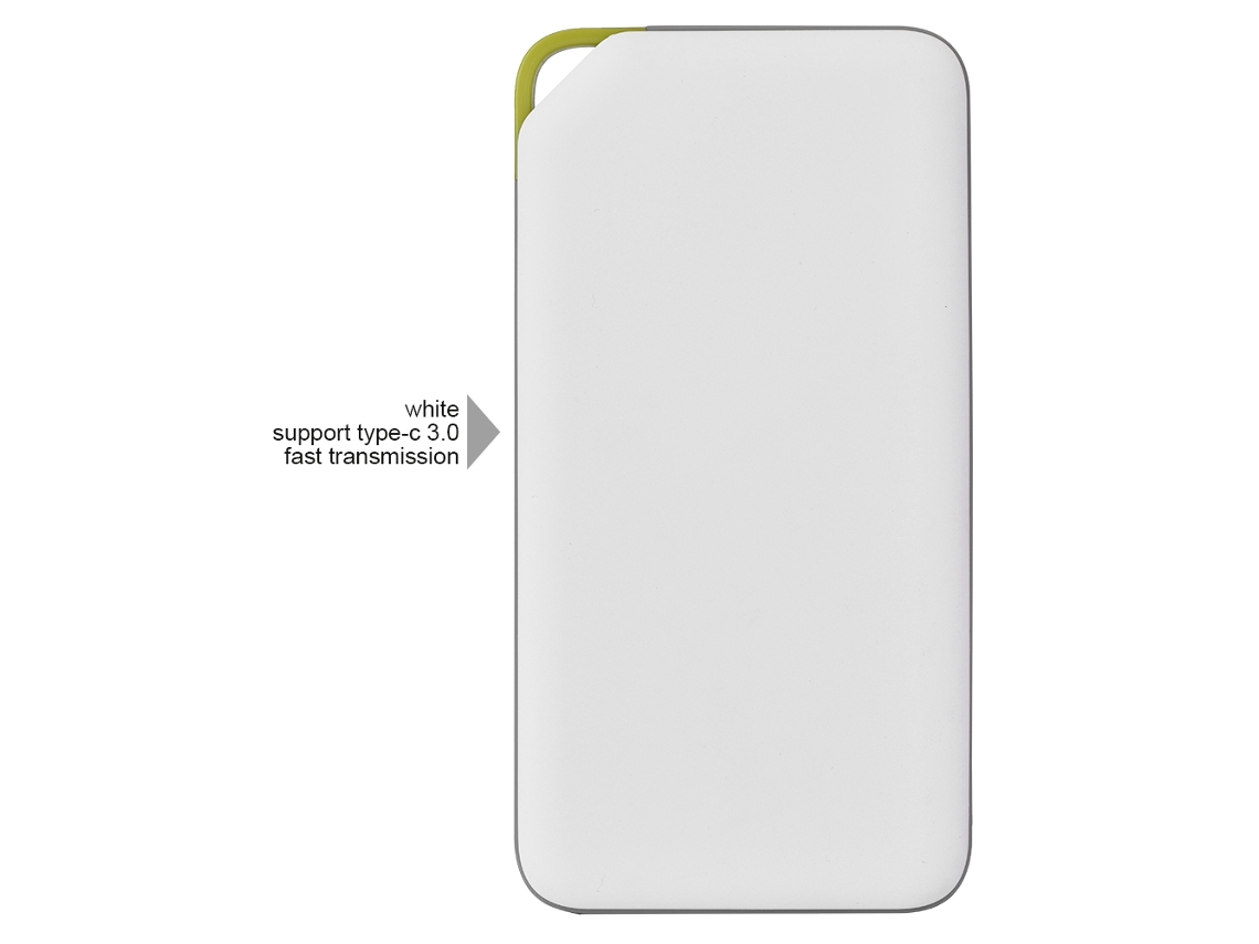 Kit Power Bank EOOCOO entrada rápida Type C 3.0, capa branca | EOOCOO