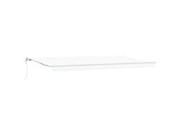 Toldo Retrátil Automático Branco Vidaxl Branco Poliéster (6 X 3 M)