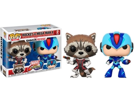 Conjunto de Figuras ! Marvel Rocket vs MegaMan X