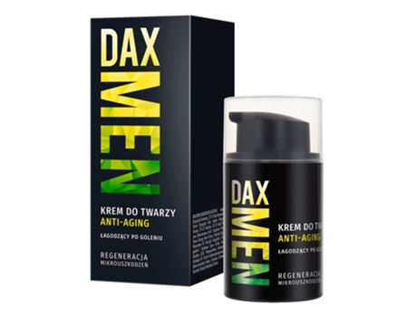 Creme Facial Anti Idade Calmante Pós Barbear Para Homens Dax, 50ml Dax Men