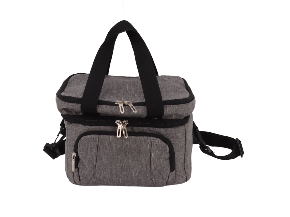 Bolsa Térmica Dobrável Oxford Tecido Peva À Prova De Vazamentos Bolsa Térmica Dupla Isolada Alça De Ombro Ajustável Para Viagem Praia Piquenique Campi