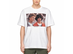 Rockinstone Bill And Ted Excellent Heads White Adult T-shirt Size:m