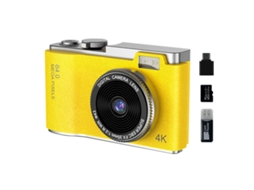 Câmara Digital Tela Ips Hd De 2,4 Polegadas (cartão Amarelo De 64 Gb) Cuich