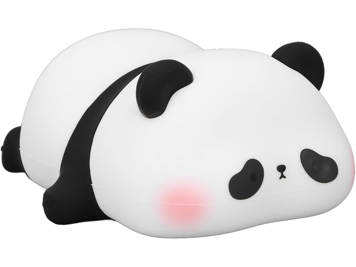 Luminária Noturna Panda De Silicone 3 Em 1 Com Luz Led Suave, Níveis E