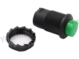 1x Botão De Pressão Autotravante Verde 12mm Ds228 Ds428, Interruptor Liga Desliga, 3a 125v Ca, 1, 5a 250v Ca