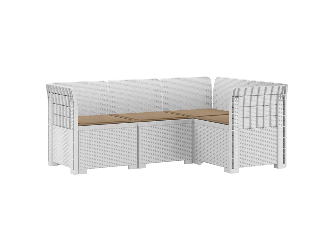 Maison Exclusive - Sofá De Jardim Para 4 Pessoas Com Almofadas Visual Rattan Pp