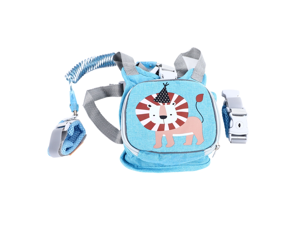 Mali mochila Arnês para Crianças com Corda de Segurança 1,5m Anti perda Azul para Exterior
