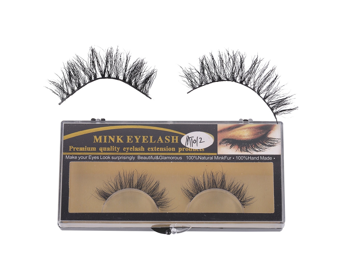 Cílios Falsos De Cabelo De Cavalo Natural Volume Macio Extensão Longa Mt012
