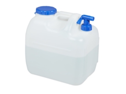 Relaxdays Canister De Água Com Torneira, Tampa De Rosca Larga, 23l, Plástico, Livre De Bpa, Branco