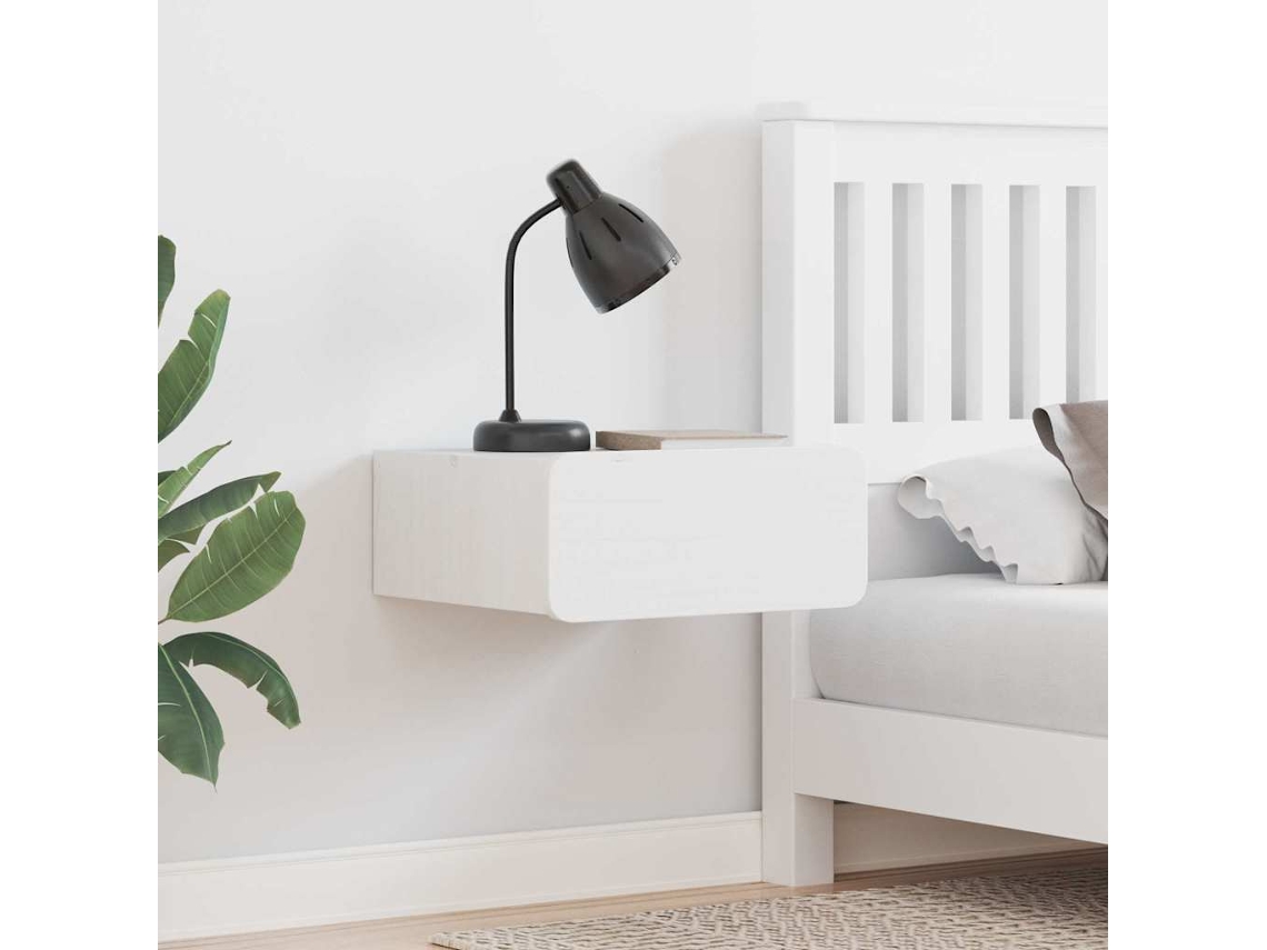 Vidaxl Mesa-de-cabeceira Com Gaveta Branco 39 X 34 X 16,5 Cm