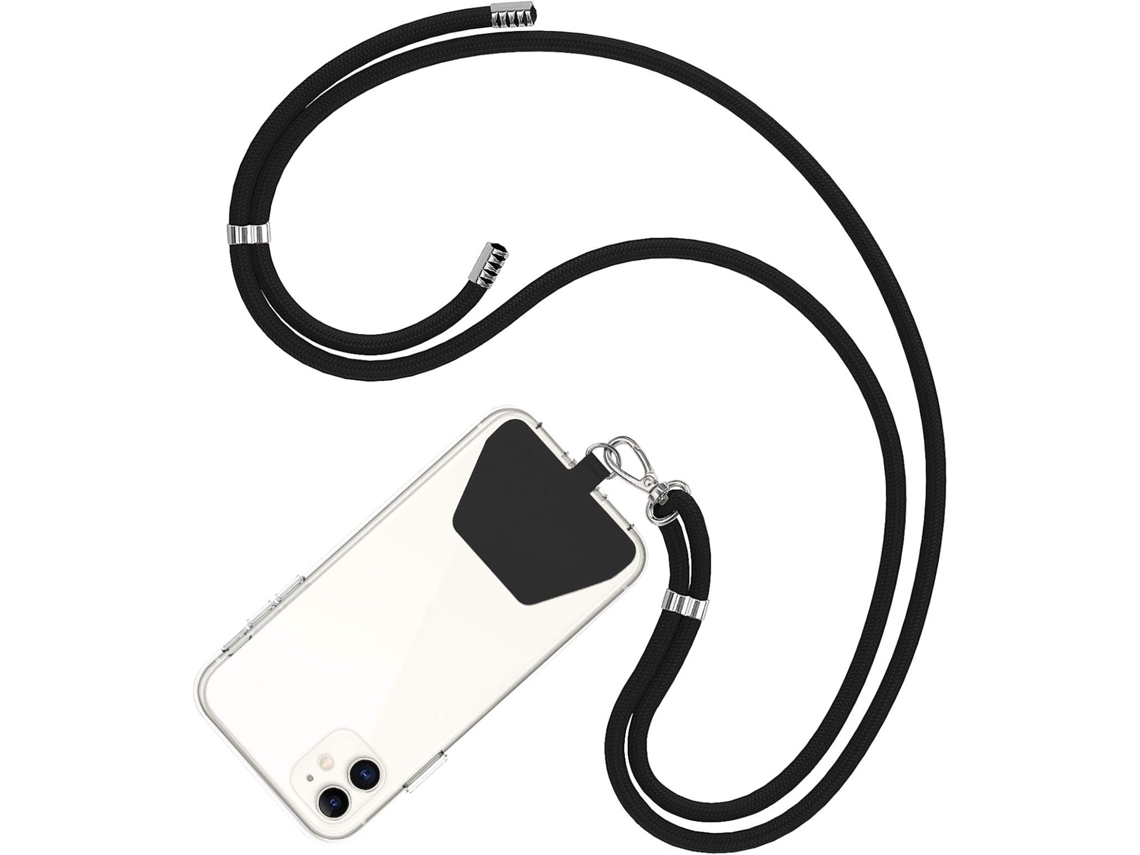 Lurelia Colar Para Telemóvel Ajustável Transversal Para Pescoço Com Fivela Metálica 150 Cm Anti-perda