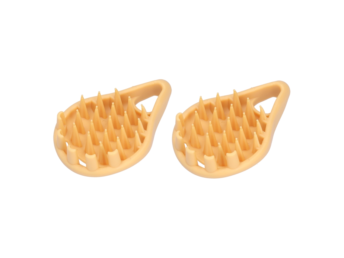 2 Packs Escova de Massagem para Couro Cabeludo, Silicone, Macia, Shampoo, Caspa S/MARCA