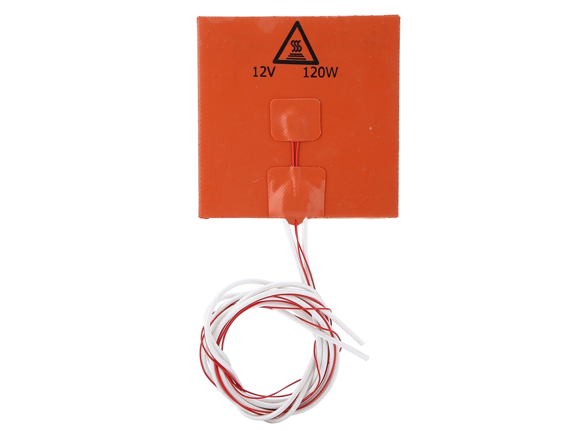 Cama Quente De Silicone Para Impressora 3d (12v 120w 120*120mm)