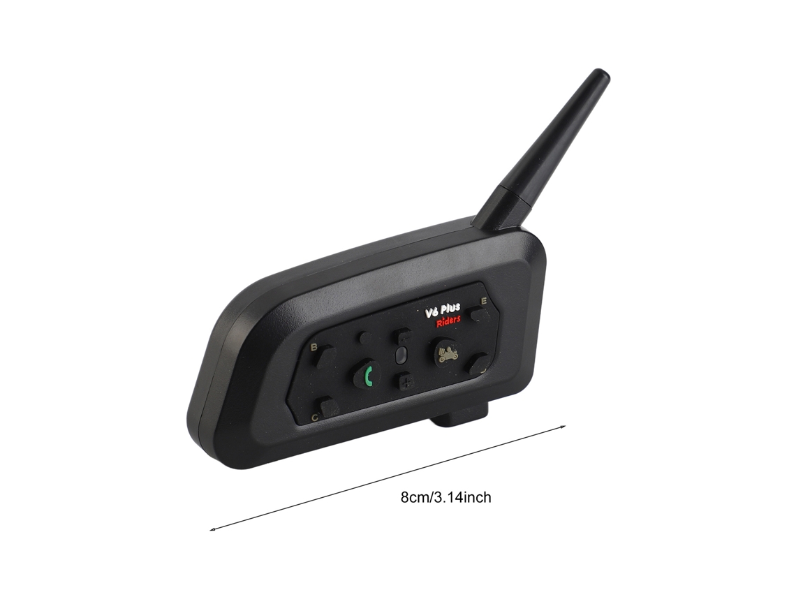 Fone De Ouvido Intercomunicador 1200m Para Capacete De Moto