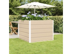 Vidaxl Floreira Ivory 100 X 100 X 75 Cm Aço