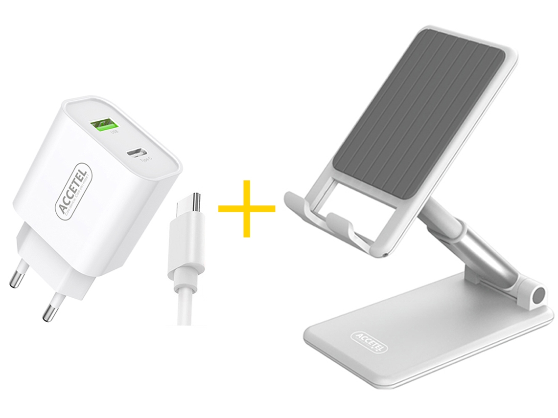 Carregador Office Type-C Usb para Oppo ACCETEL Branco