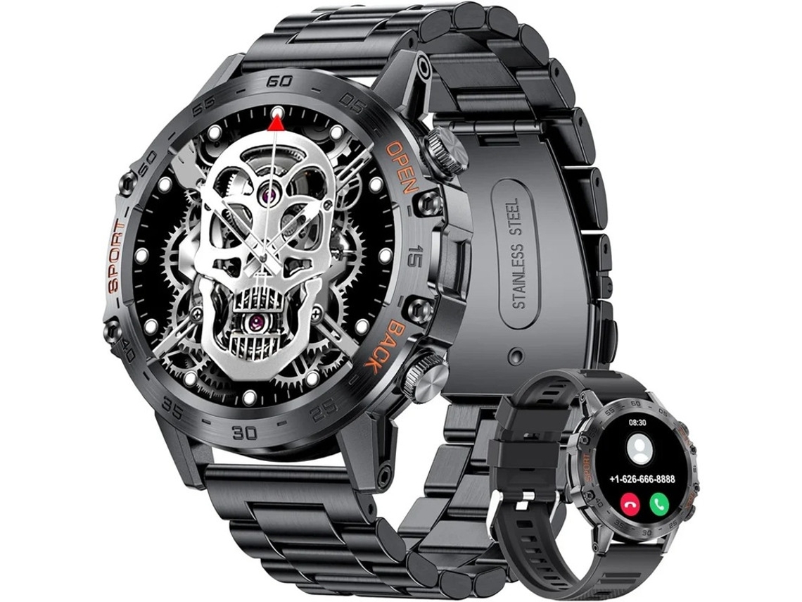 Smartwatch Para Homem Chamadas Bluetooth Com Tela Hd Touch 1.39 Fitness Watch 5atm À Prova D'Água Com Monitor De Pressão Bestvite