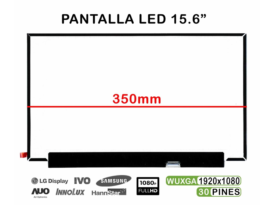 Tela brilhante para laptop 15.6 B156han02.8 N156hca Ebb NV156FHM N35 FHD compatível